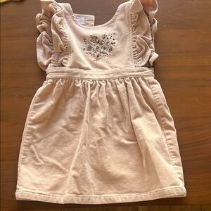 Jamie Kay Blush Embroidered Kids Dress